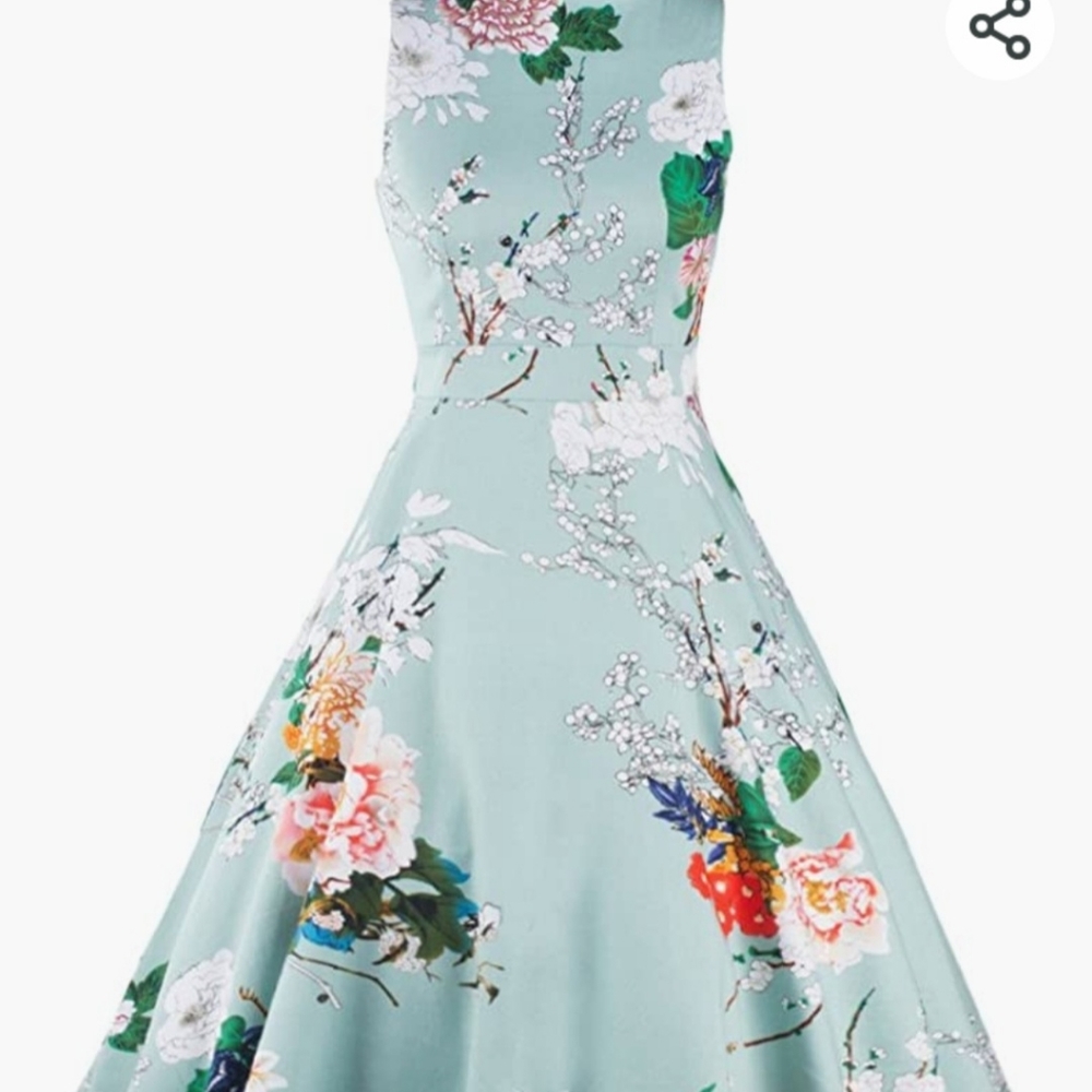 Patterned A Line dress